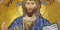 christ pantocrator cefalu détail christ pantocrator cefalu détail