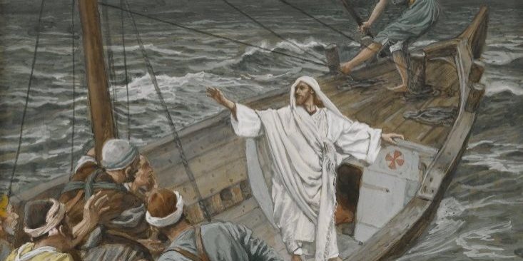 jésus calmant la tempête. 1