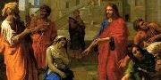 jésus et la femme adultère poussin jésus et la femme adultère poussin